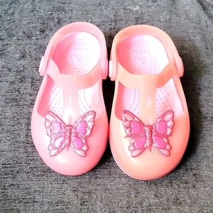 Limited edition Crocs glitter butterfly